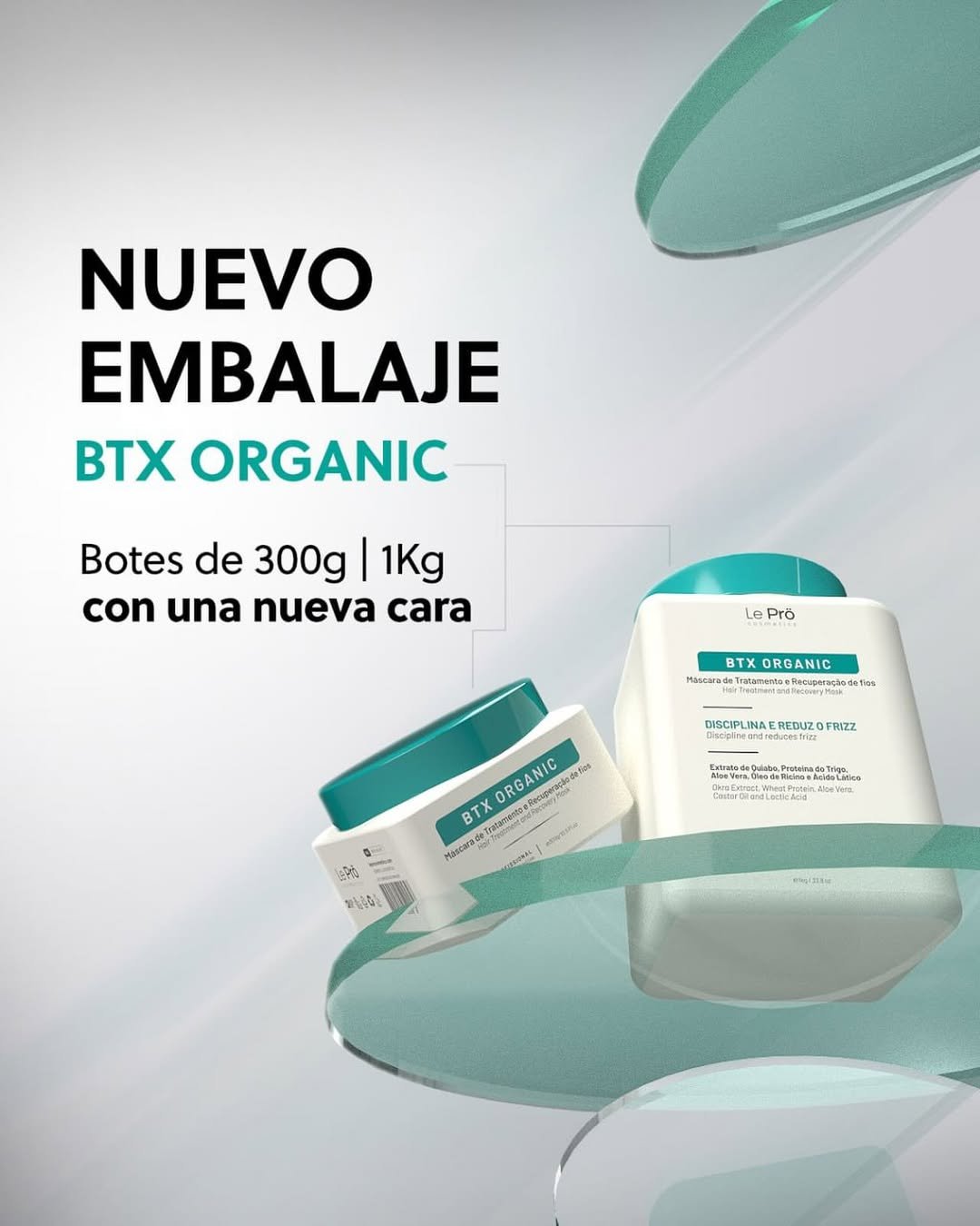 Bundle Le Pro Cosmetics Escova Progressiva 1 Liter and Organic